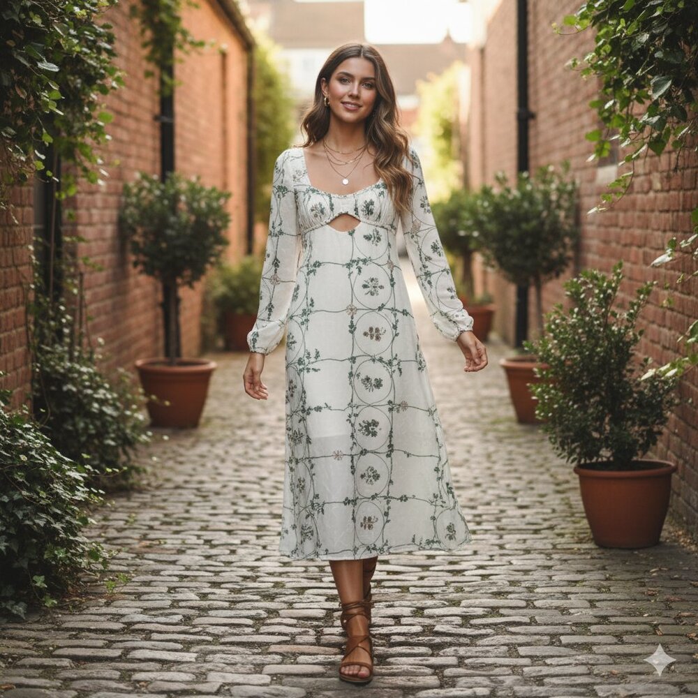 NWT Sancia Evander Maxi Cottagecore Dress in Marigold